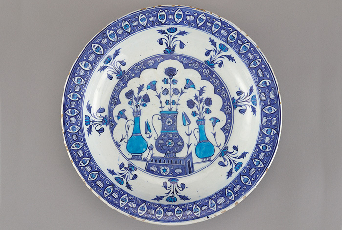 Ottoman period plate, circa 1525. Photo courtesy Charles Lang Freer Endowment