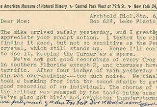 Charles M. Bogert audio recordings