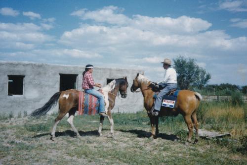 1990 Census enumerator on horseback in New Mexico