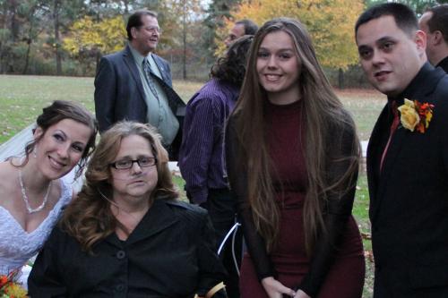 Family at wedding