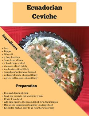 Ceviche recipe and image