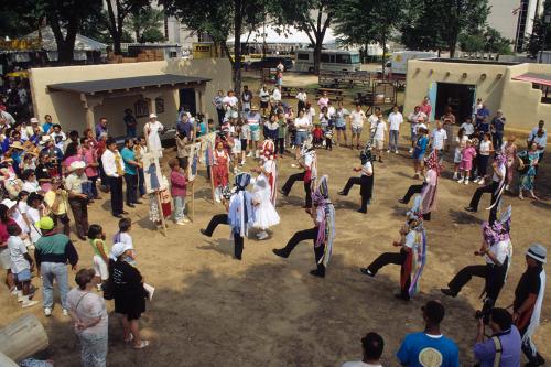 Matachines dance at the Smithsonian Folklife Festival