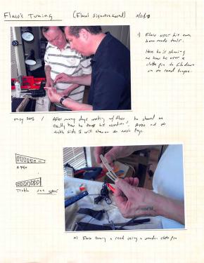 Gilberto Reyes field work notebook