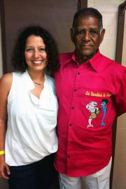 Patricia Abdelnour with Ricardo Díaz from La Sardina de Naiguatá