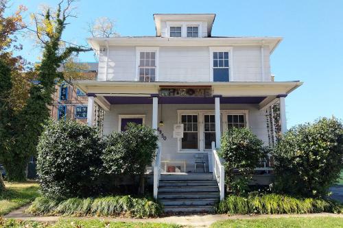 Exterior of a two-story house.