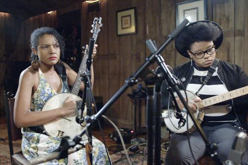 Songs of Our Native Daughters recording session at Cypress House, Louisiana