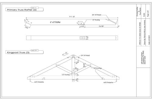 Digital technical drawing of an open-air pavilion structure.