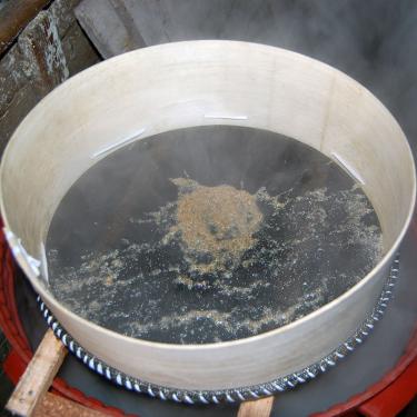 The process of making aswa or chicha (corn beer)