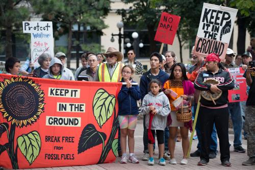 Native protesters