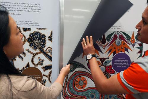 Royal Textile Academy members at the Textile Museum