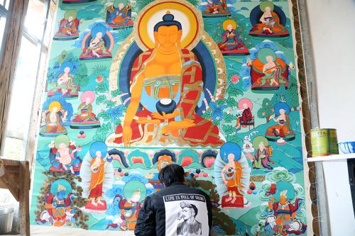 Tibetan thangka painting