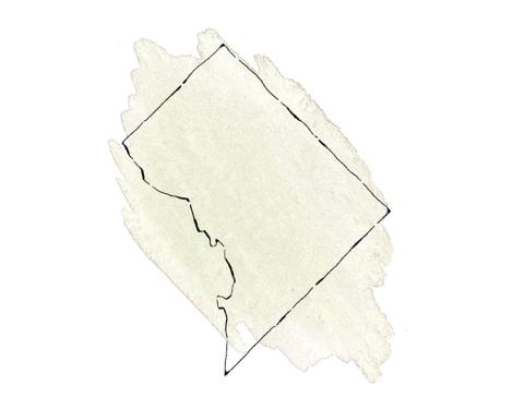 Illustrated map of Washington, D.C.
