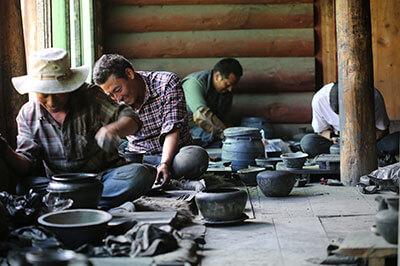 Black pottery