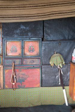 Photos of Mala and prayer wheels in Sonak Village, Zeku County, Huangnan Prefecture, Qinghai Province.