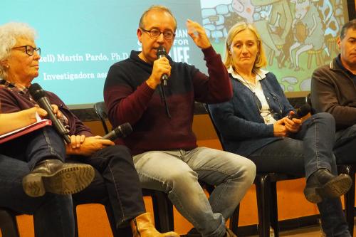 Emília Bassols, Raül Valls, Xesca Fluvià, and Jaume Salgueda