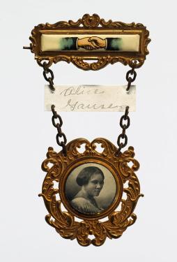 In 1917, the Madame C.J. Walker Hair Culturists Union of America Convention in Philadelphia was likely the first national convention for African American women entrepreneurs. The convention, which offered badges like this, promoted business success as wel