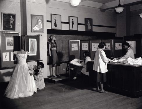 Before the end of segregation, vocational schools like the Margaret Murray Washington School in Washington, D.C., taught young women the business of fashion design. 