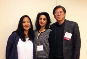 Margarat Magat, Fariha Khan, and Juwen Zhang at the 2014 American Folklore Society meeting.