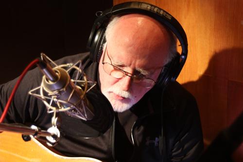 Original band member John Starling records for <em>Long Time... Seldom Scene</em> at Bias Recording in Springfield, Virginia.