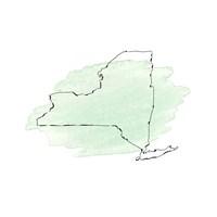 Illustrated map of New York.