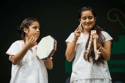 Student performance at Los Cenzontles. Photo courtesy of Chicano Latino Youth Leadership Project,