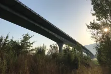 Viaduct of Mas Rubió at the northern exit of the Bracons Tunnel in the Vall d’en Bas, Catalonia. Photo Meritxell Martín i Pardo